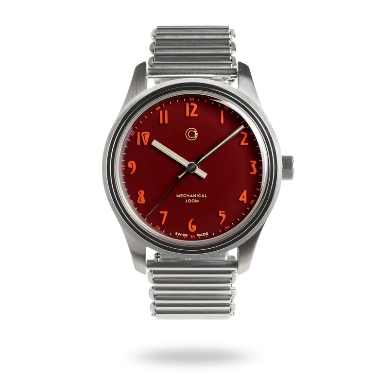 Fieldtimer 39mm in Malaga Red