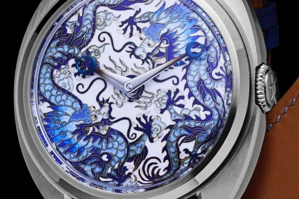 Century Cloisonné "Double Dragons"