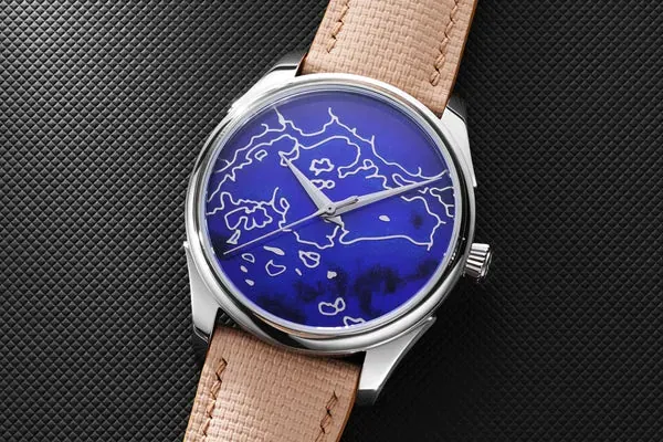 Champlevé Imperial (Map of Singapore - Royal Blue)