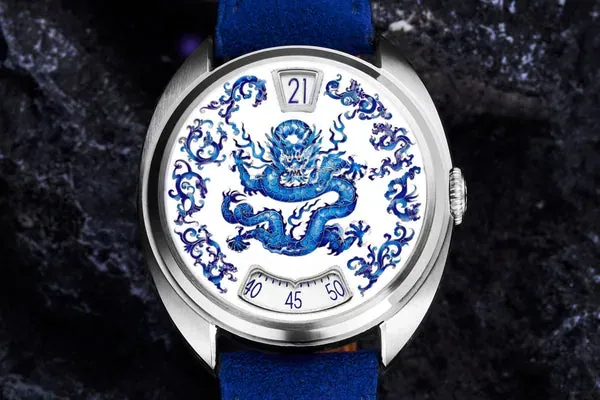 Century Cloisonné 24H Jumping Hours "Nine Dragons"