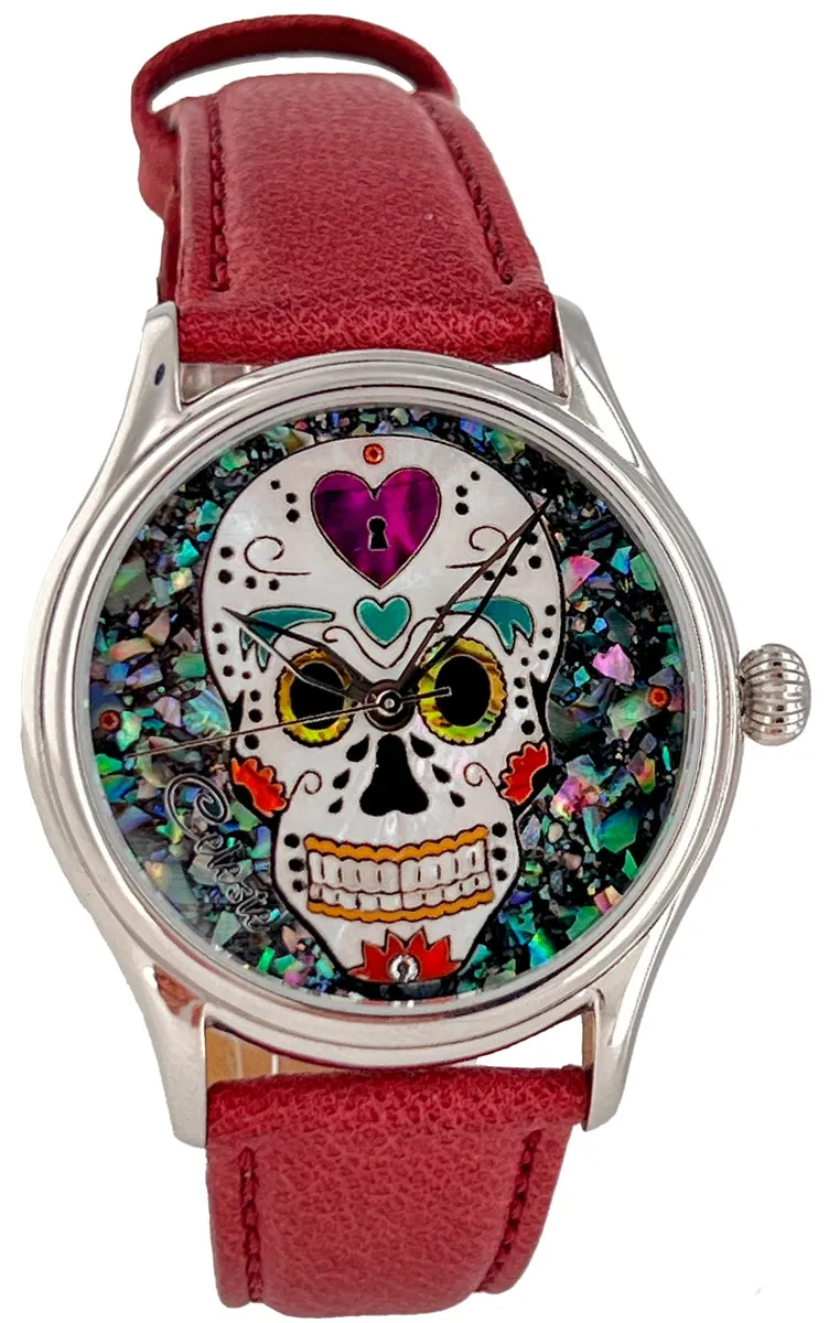 Sugar Skull Watch | Unique Wooden Watch for Men &amp; Women