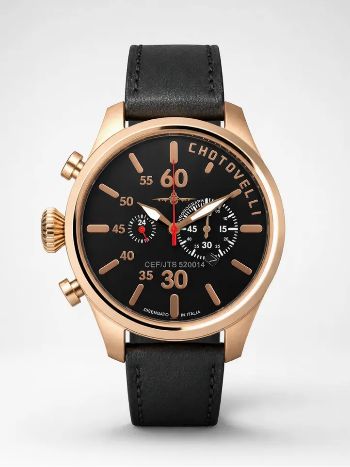 AV 5200-14 Pilot Watch | Rose gold Chronograph watch