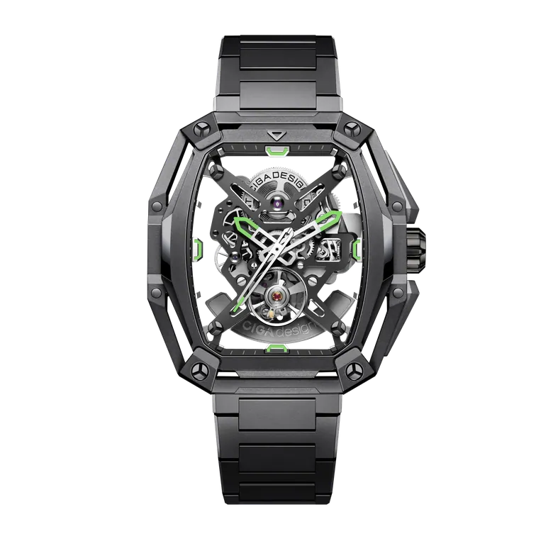 CIGA design SKELETON AUTOMATIC WATCH HUNTER STEEL