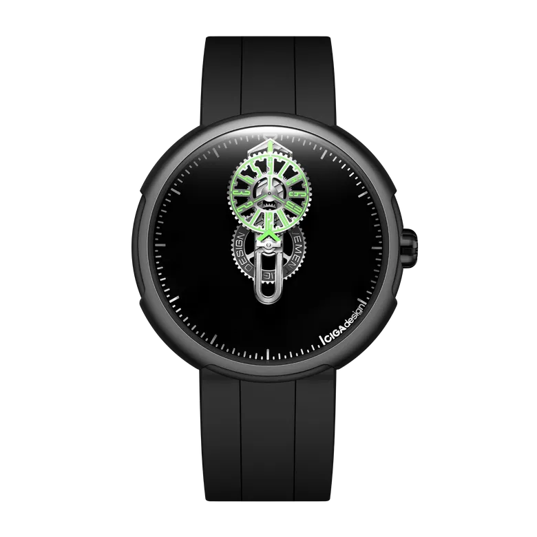 CIGA design AUTOMATIC WANDERING HOUR WATCH · TIME CIPHER
