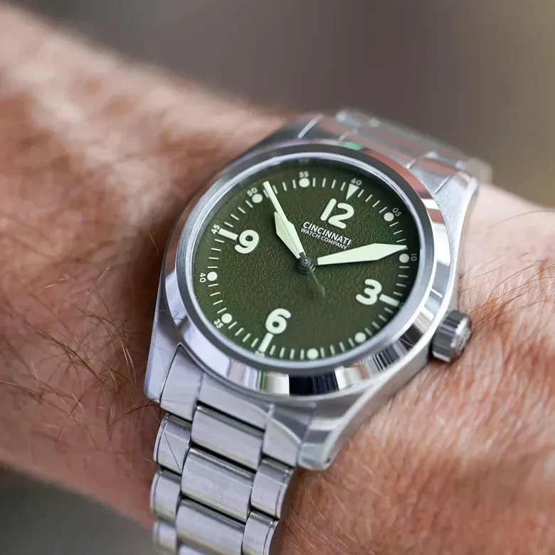 P-40 A-11 Green Mechanical Pilot Watch