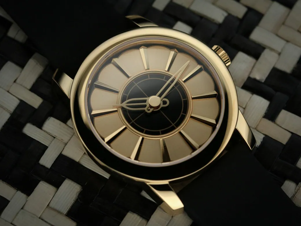 Union Terminal Mechanical Watch, Gold (PVD)