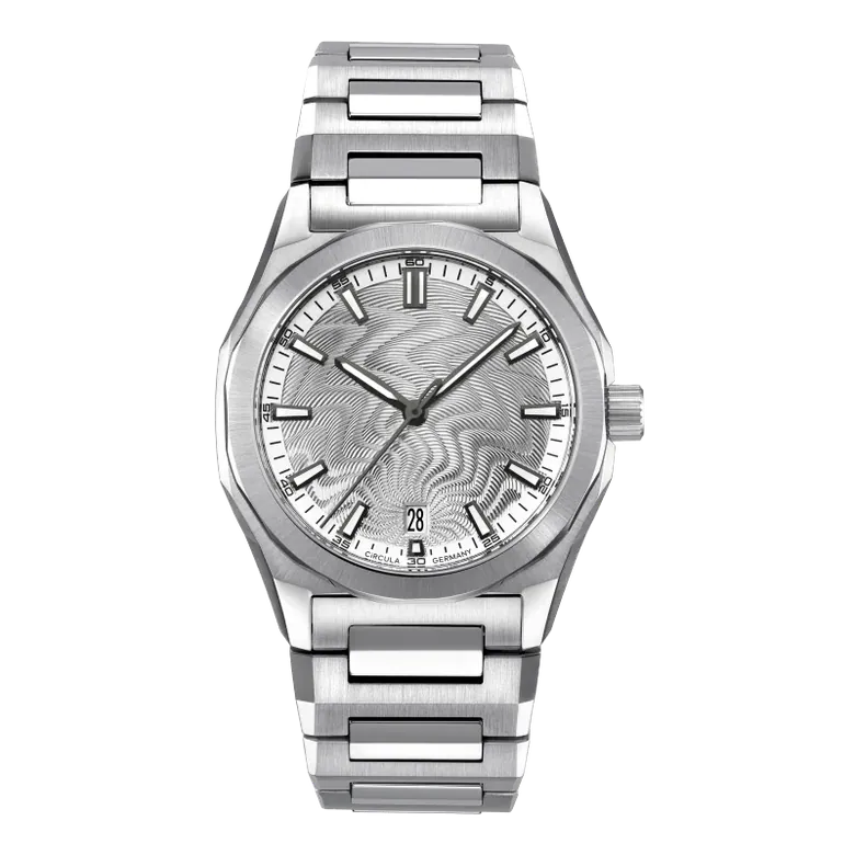 Facet 38 Guilloche LE - Steel Strap with Extension Folding Clasp