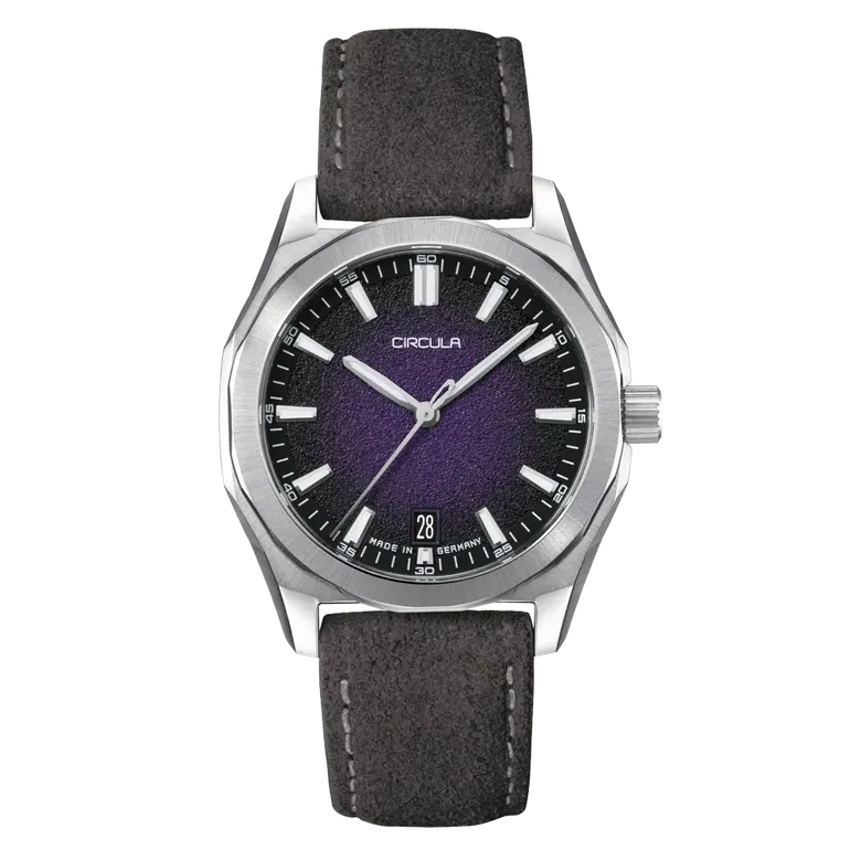 Facet 38 Purple - Suede Strap