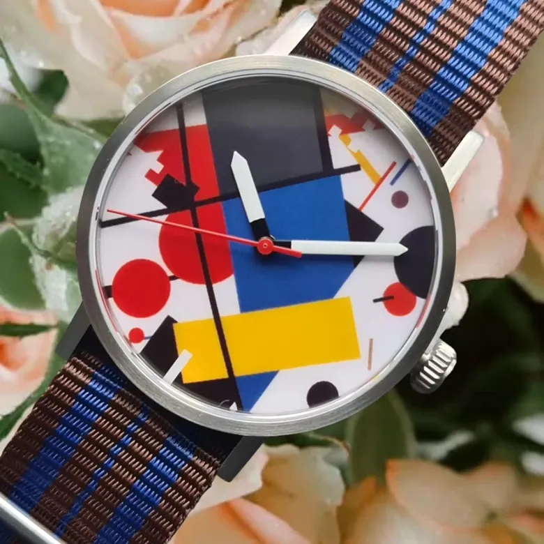 CONCENTRIC-WATCH Quarz Q-105 Artful Mondrian Style Ladies Watch 36mm