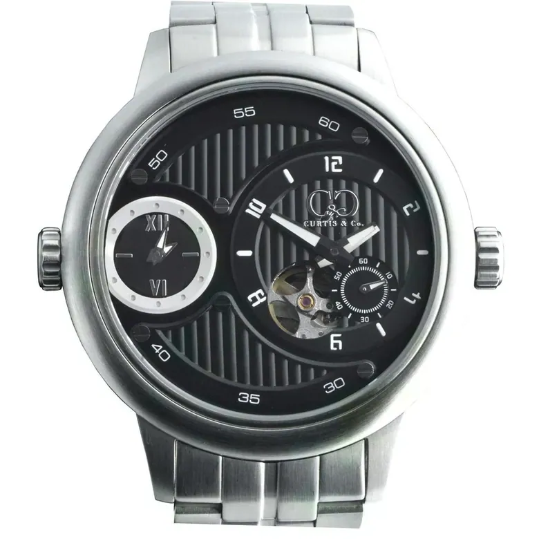 BIG TIME PASSPORT (52 mm) BLACK DIAL / STAINLESS STEEL SERIES