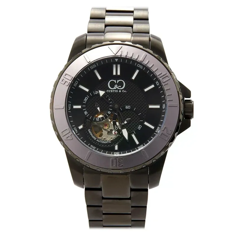 BIG TIME ROYALE (45 mm) GUN METAL CASE / BLACK DIAL / WHITE ACCENT