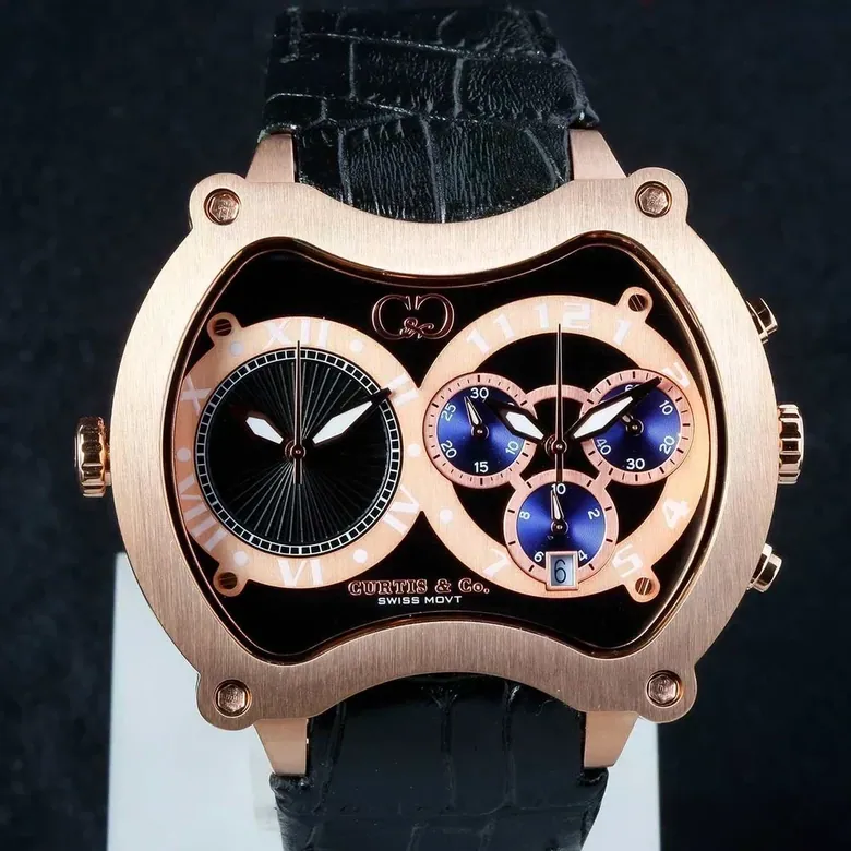 BIG TIME GRAND (57mm) BLACK DIAL / ROSE GOLD CASE