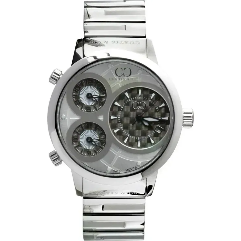 BIG TIME WORLD (50mm) GRAY DIAL / STAINLESS STEEL