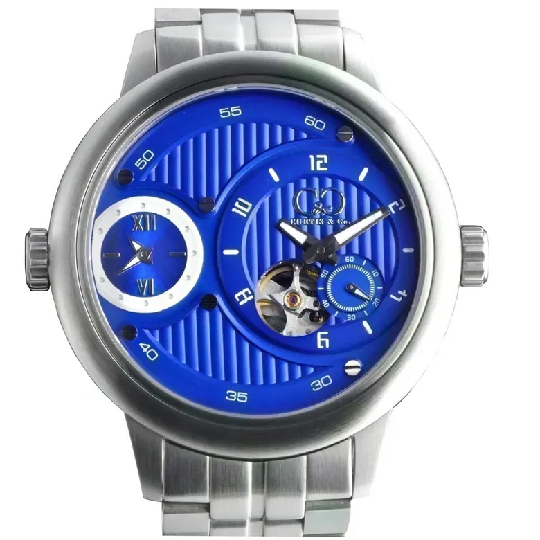 BIG TIME PASSPORT (52 mm) BLUE DIAL / STAINLESS STEEL SERIES