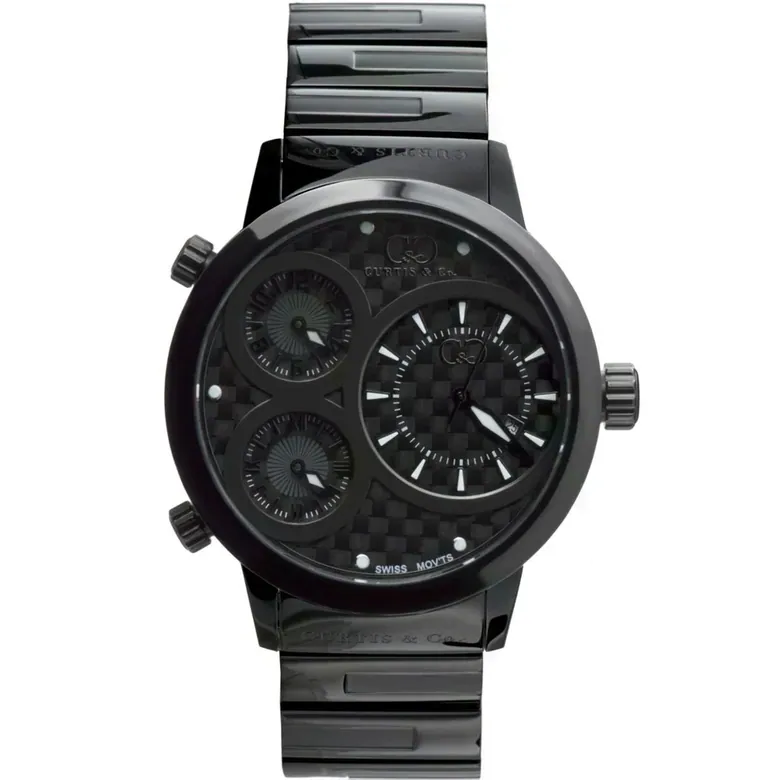 BIG TIME WORLD (50mm) BLACK CARBON FIBER DIAL / BLACK CASE