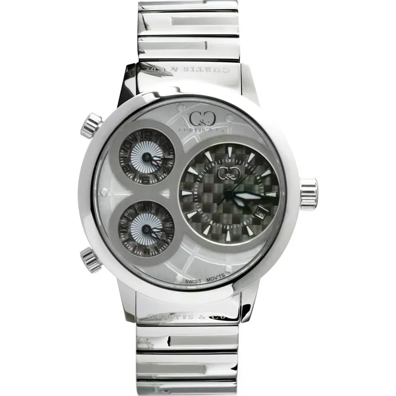 BIG TIME WORLD (42mm) WHITE DIAL / STAINLESS STEEL CASE