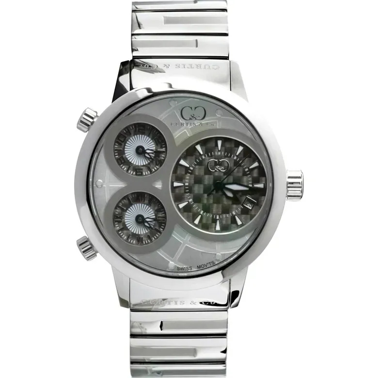BIG TIME WORLD (42mm) GRAY DIAL / STAINLESS STEEL CASE