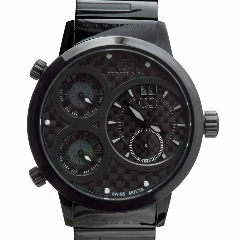 BIG TIME WORLD (57mm) BLACK CARBON FIBER DIAL / BLACK CASE