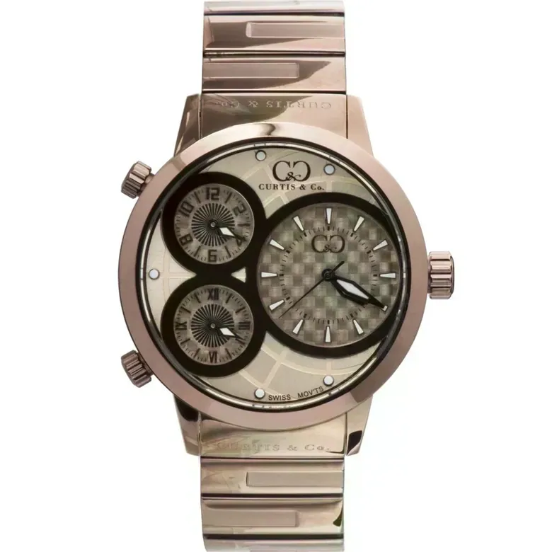 BIG TIME WORLD (42mm) ROSE GOLD DIAL / BROWN CASE