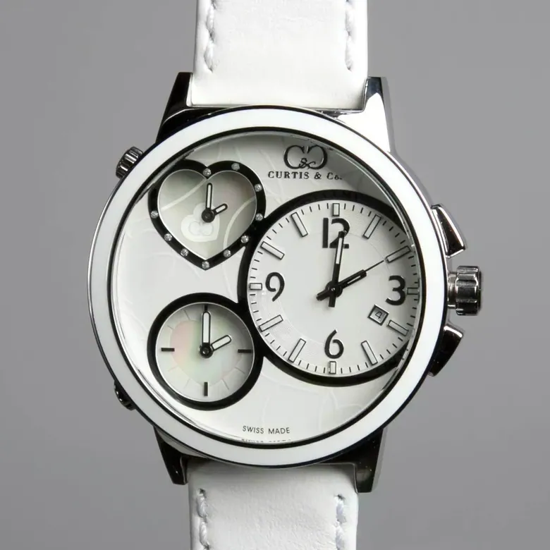 BIG TIME LOVE (50mm) WHITE DIAL / STAINLESS STEEL CASE