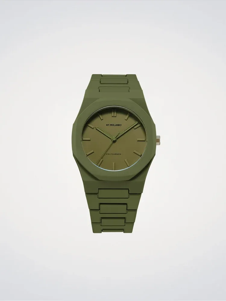 Military Green Polycarbon Watch