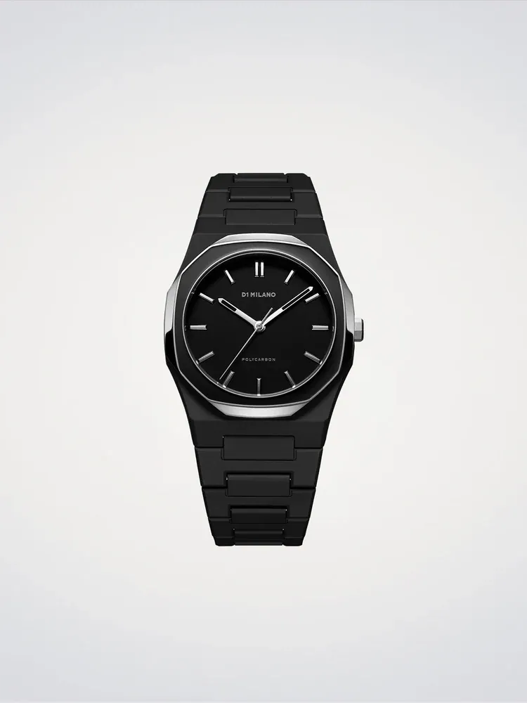 Gun Mesh Polycarbon Watch