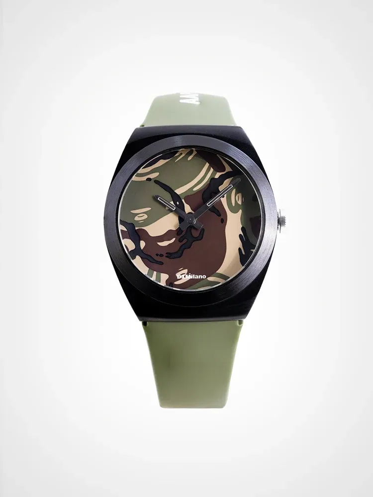D1 x AAPE: Green Camo Canva
