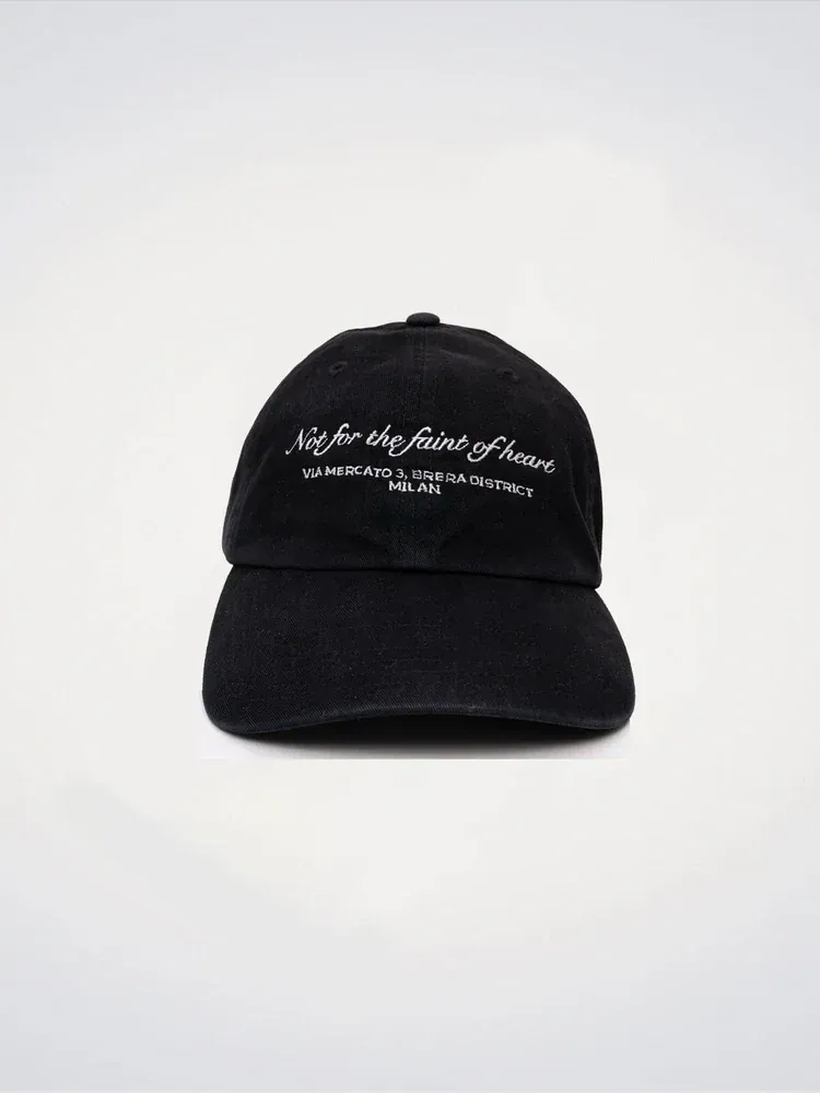 Black ‘Faint Of Heart’ Cap