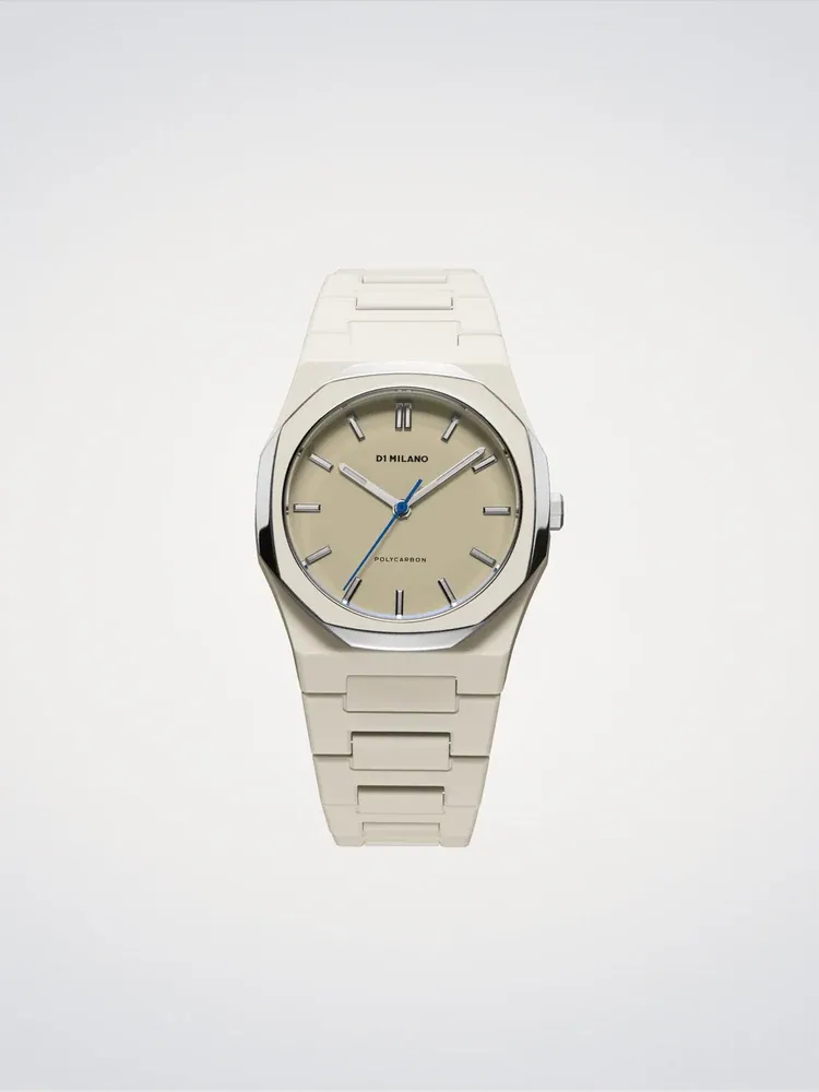 Grey Mesh Polycarbon Watch