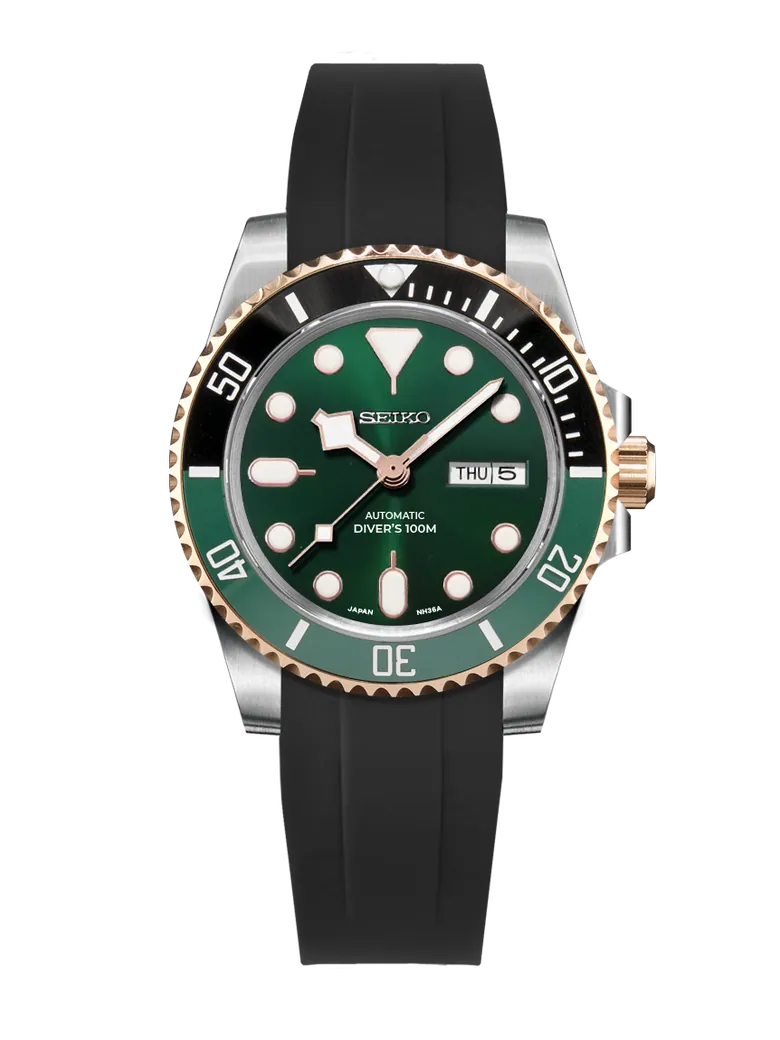 Seiko Submariner Sprite Mod Gold