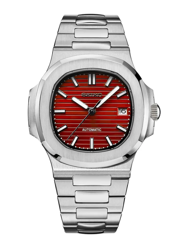Seiko Nautilus Mod Red Dial