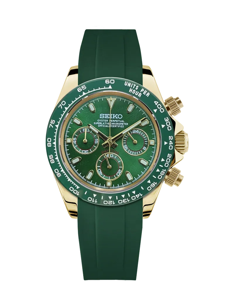 Seiko Daytona Mod Gold, Green Dial