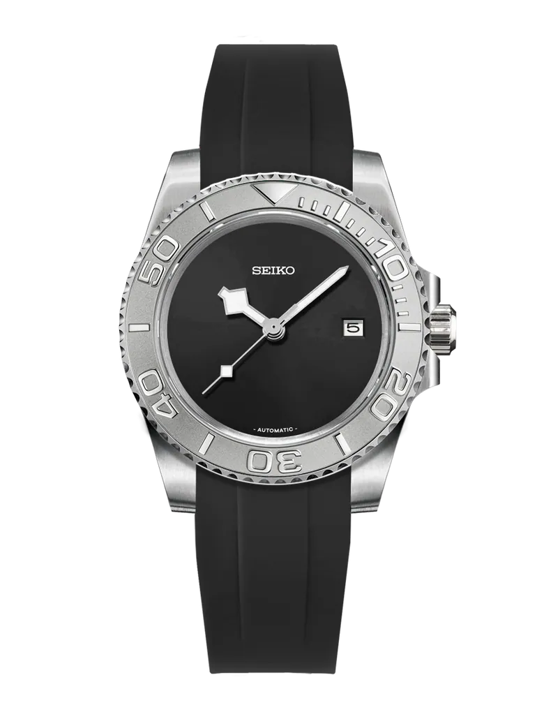 Seiko Yachtmaster Stealth Mod, Silver Steel