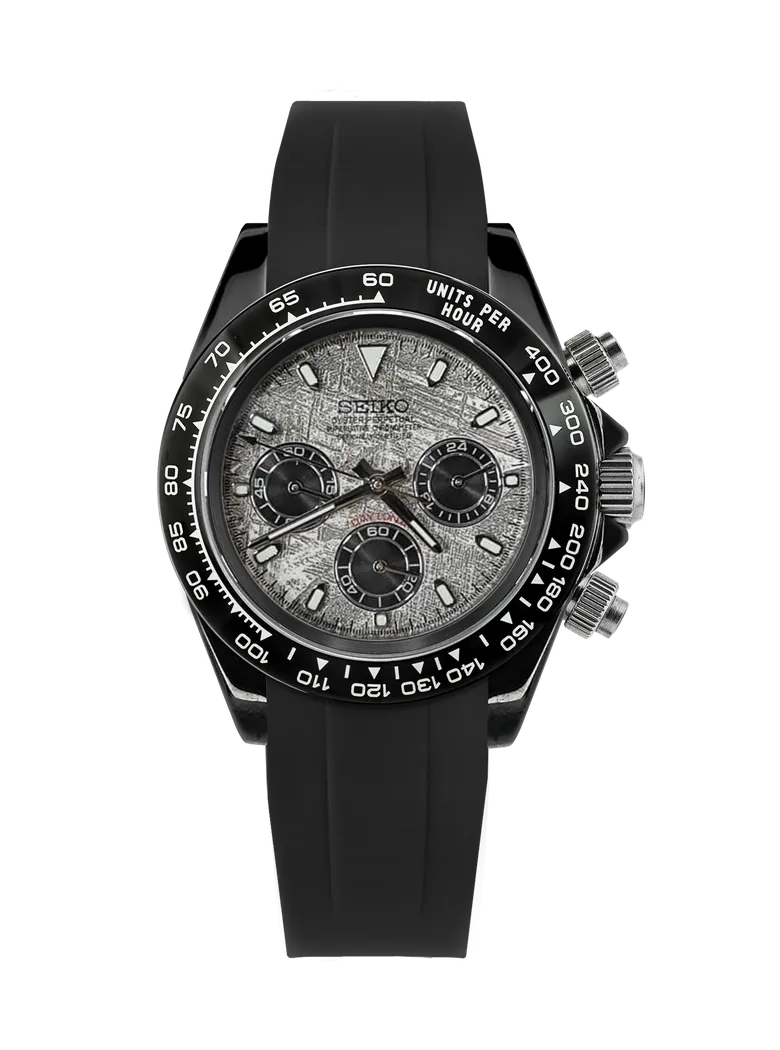 Seiko Daytona Mod Black, Moon Dial