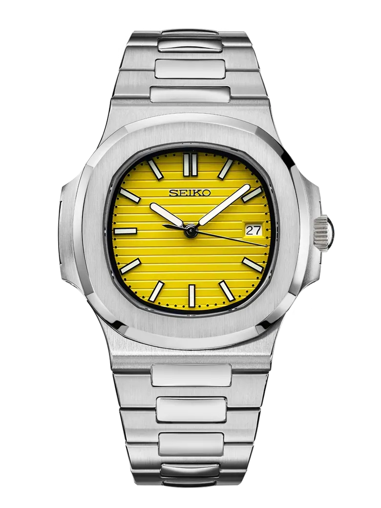  Seiko Nautilus Mod Yellow Dial