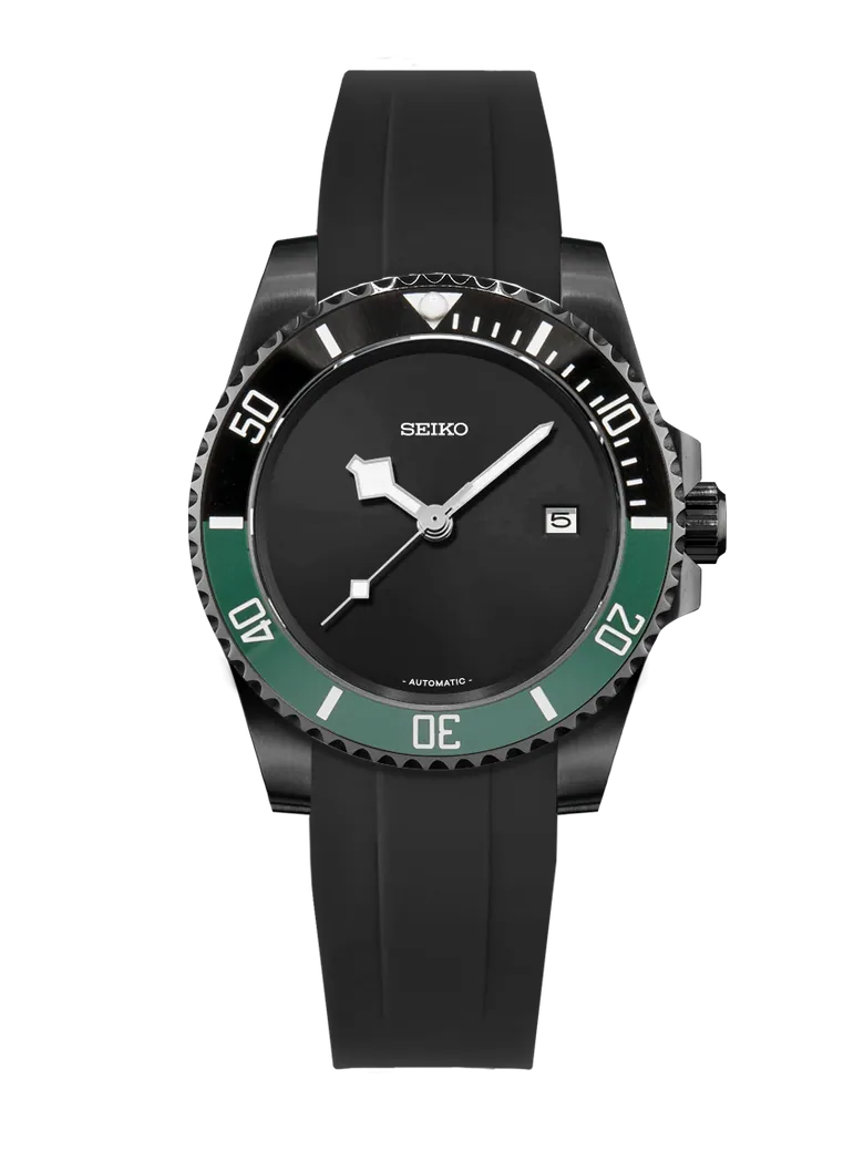 Seiko Yachtmaster Stealth Mod Black Sprite