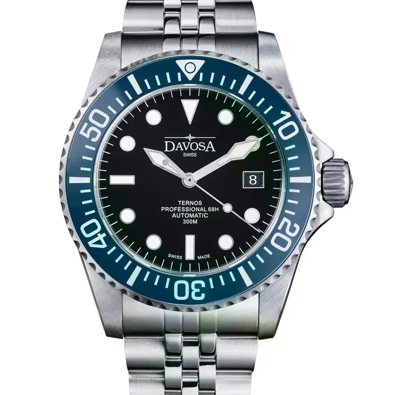 Ternos Professional 68h Automatic 300m Blue Black Diving Watch 16153804