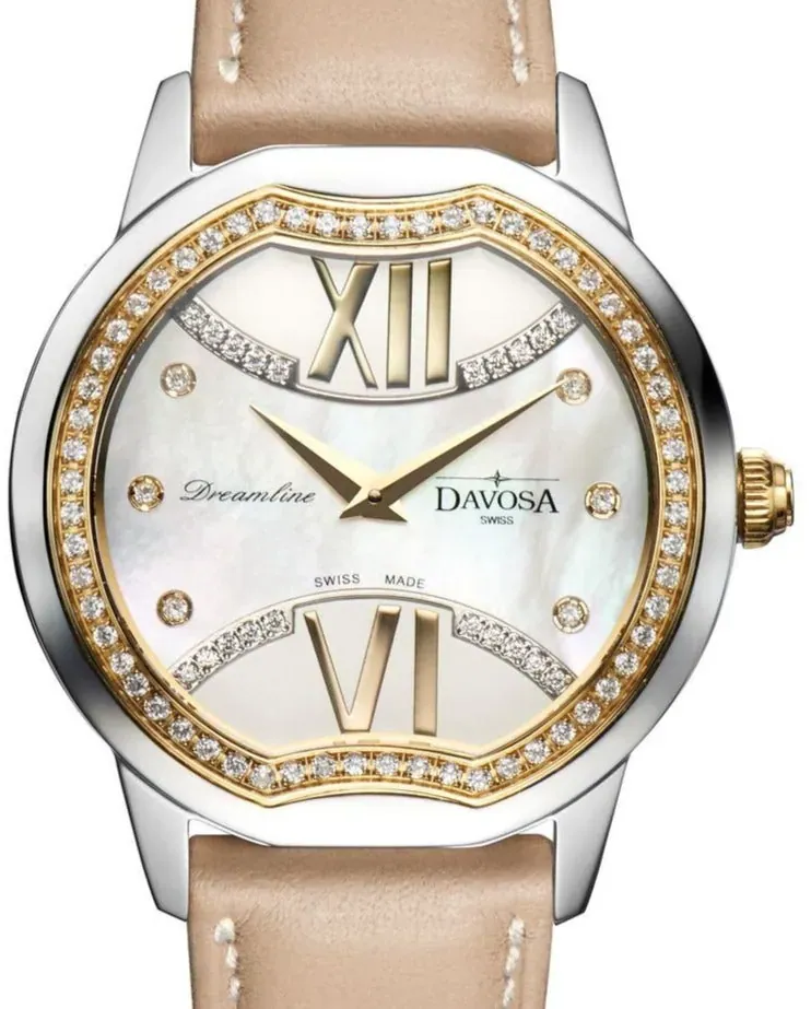 Dreamline II Quartz Swiss-Made White Mother Of Pearl Ladies Watch 1675