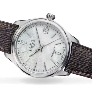 Newton Automatic Swiss-Made White Brown Ladies Watch
