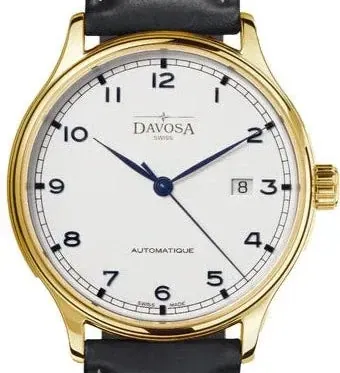 Classic Vegan Automatic Swiss-Made White Gold Executive Watch 16146415