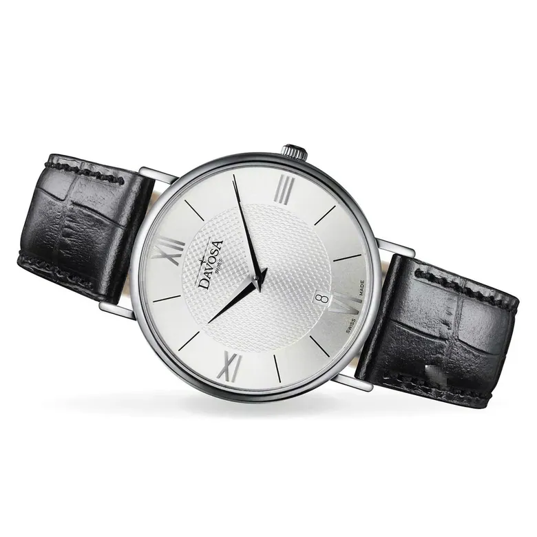 Pianos II Quartz Swiss-Made Silver Executive Watch 16248515