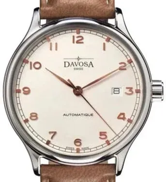 Classic Automatic Swiss-Made White Bronze Tone Executive Watch 1614566