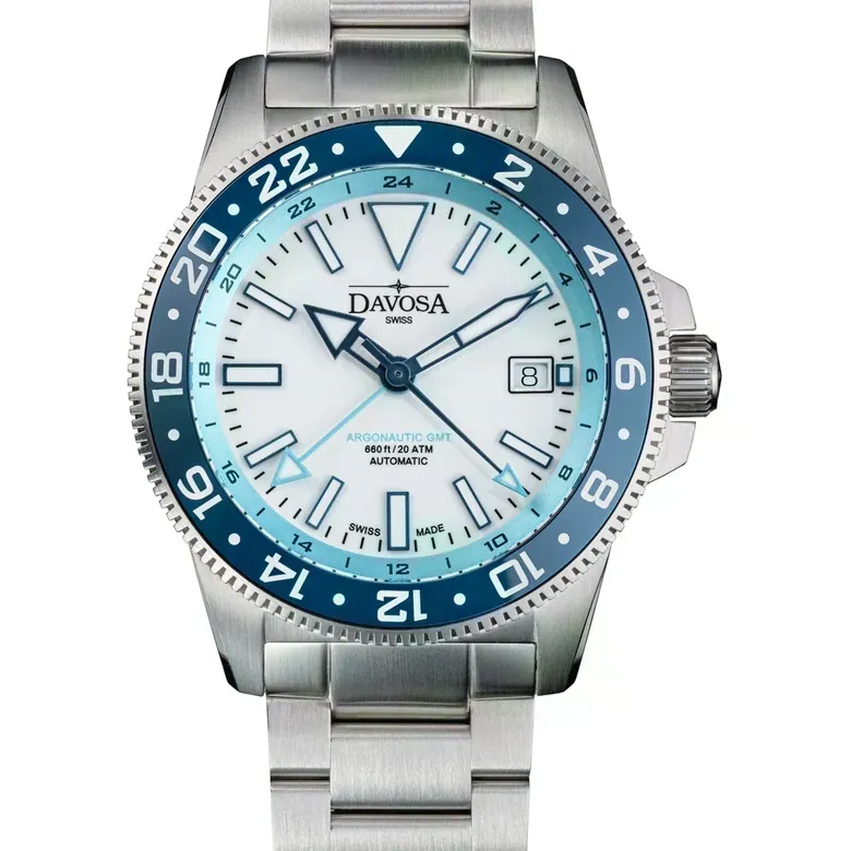 DAVOSA Argonautic World Traveller | Blue GMT Watch | 161.542.40