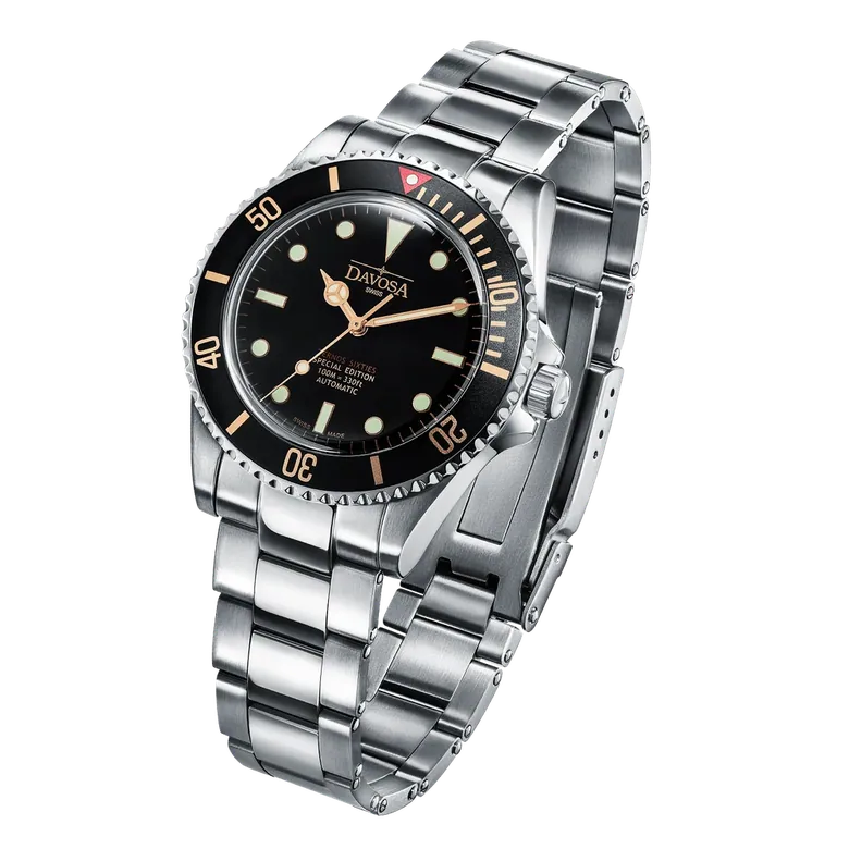 Ternos Sixties Seahorse Swiss-Made 40mm Golden touch Sapphire Crystal Unisex Wristwatch 16152591 Special US Edition 100 units only