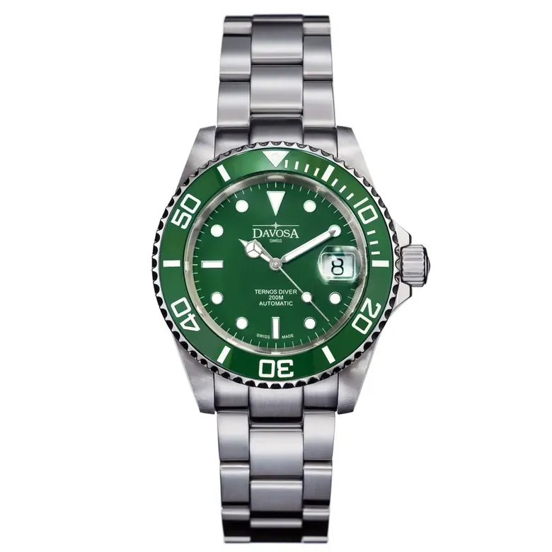Ternos Ceramic Automatic 200m Green Diving Watch 16155570