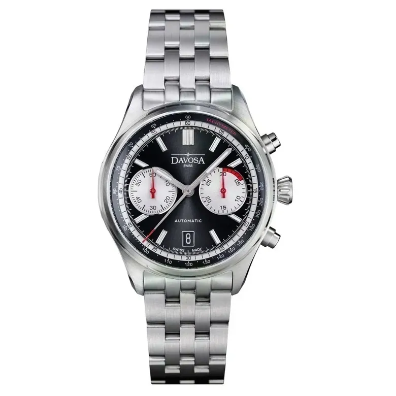 Newton Automatic Chronograph Black Pilot Rally Watch 161.536.50 Limited Edition