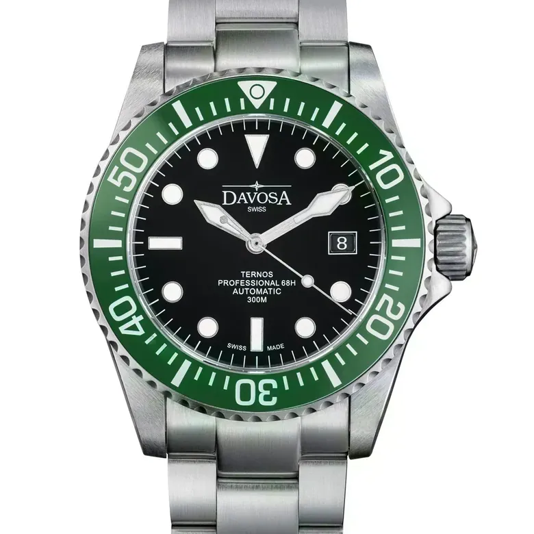 Ternos Professional 68h Automatic 300m Green Black Diving Watch 16153870
