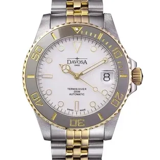 Ternos Medium Automatic Swiss-Made White Gold Diver Watch 16619702