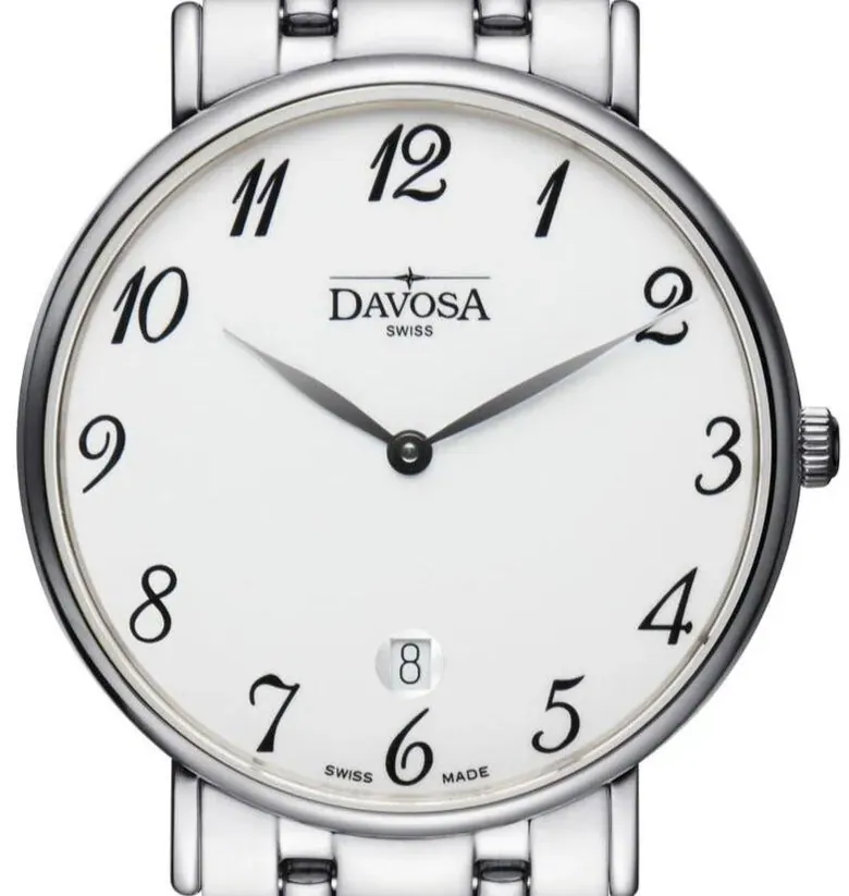 Pianos II Quartz Swiss-Made White Executive Watch 16347626