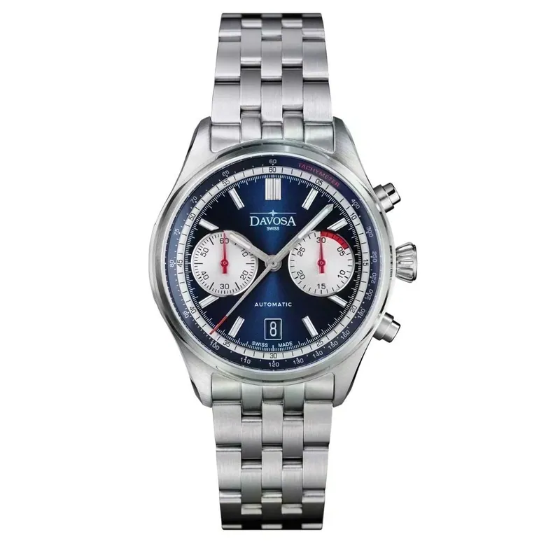 Newton Automatic Chronograph Blue Pilot Rally Watch 161.536.40 Limited Edition